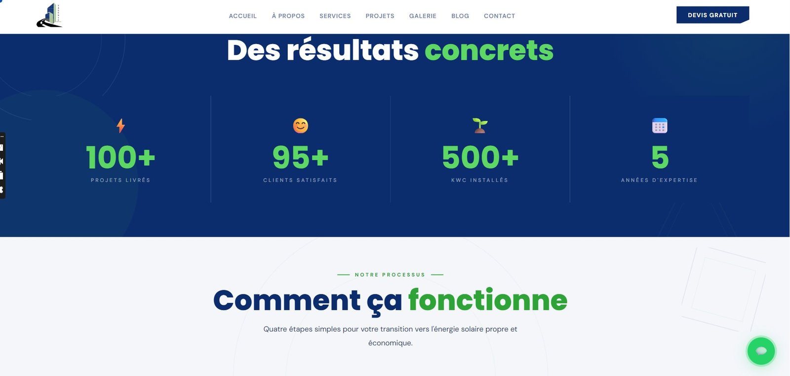SAGENIE Engineering — Résultats desktop