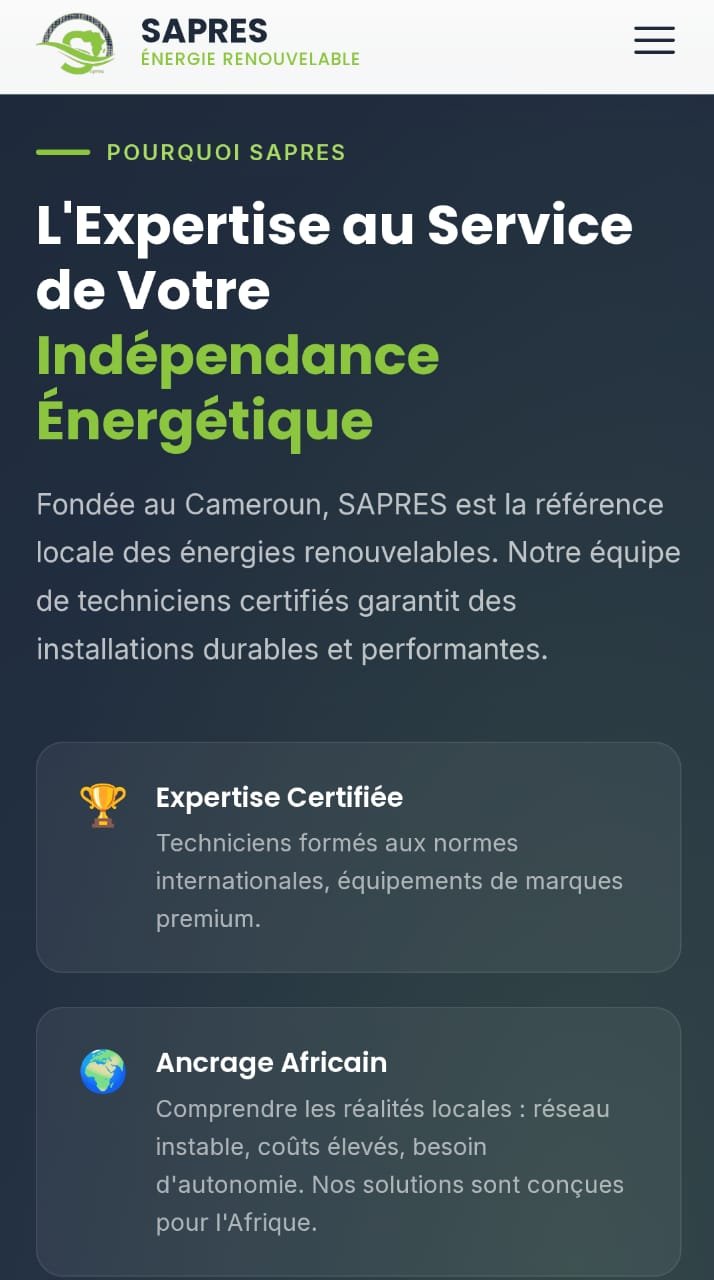 SAPRES — Mobile hero